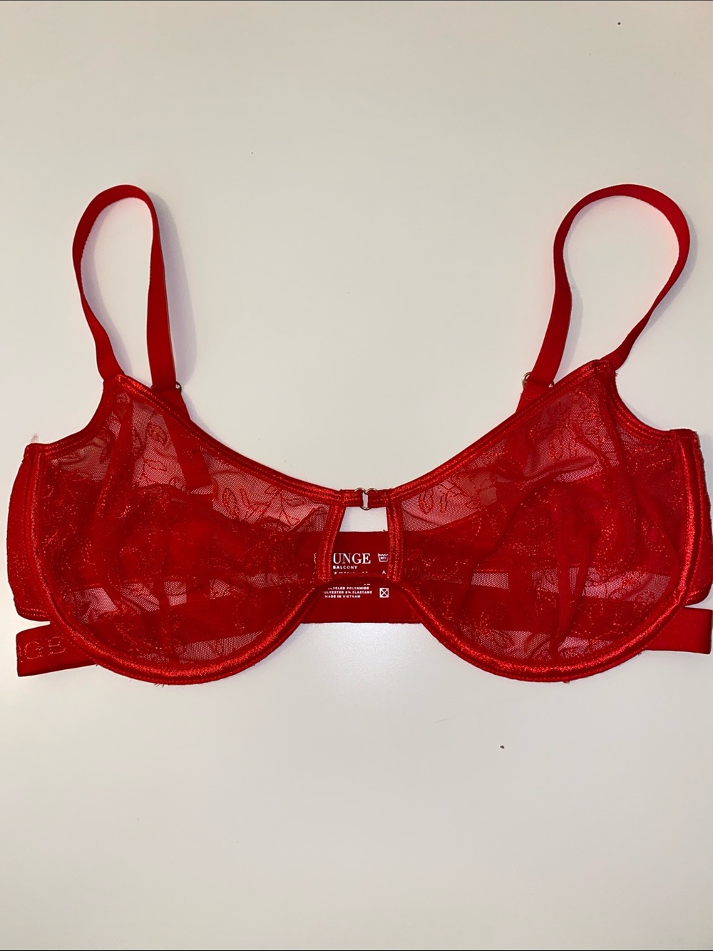 Lounge Grace Balcony Bra RED 34E